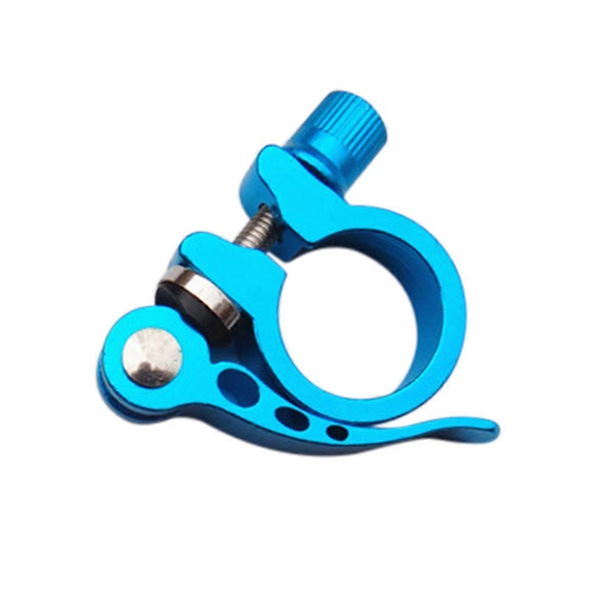 Blue Quick Release Seatpost Clamp for Bike with Aluminum Alloy Material 28.6mm