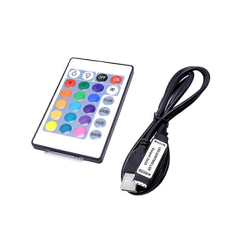 LED Controller 2Pcs USB TV Background Light Controller with Infrared Remote