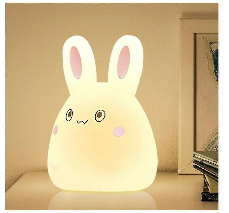 Night Light for Kids with 2 Color Changing Mode & Dimming Function, Rechargeable LED Night Light with 30 Minutes Timer & Tap Control(Yellow)