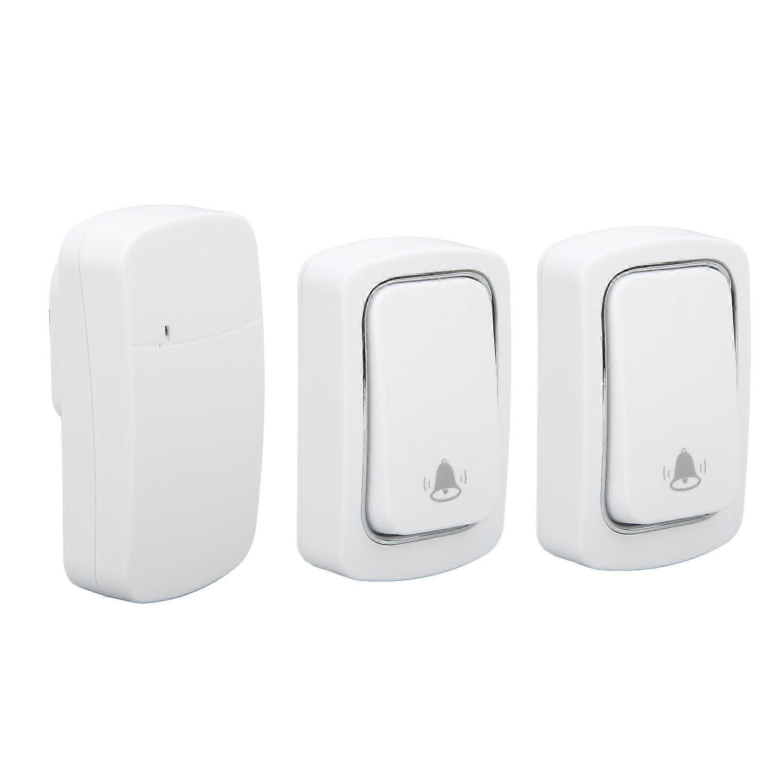 Self Powered Doorbell Set 2 Transmitters 38 Ringtones Long Range