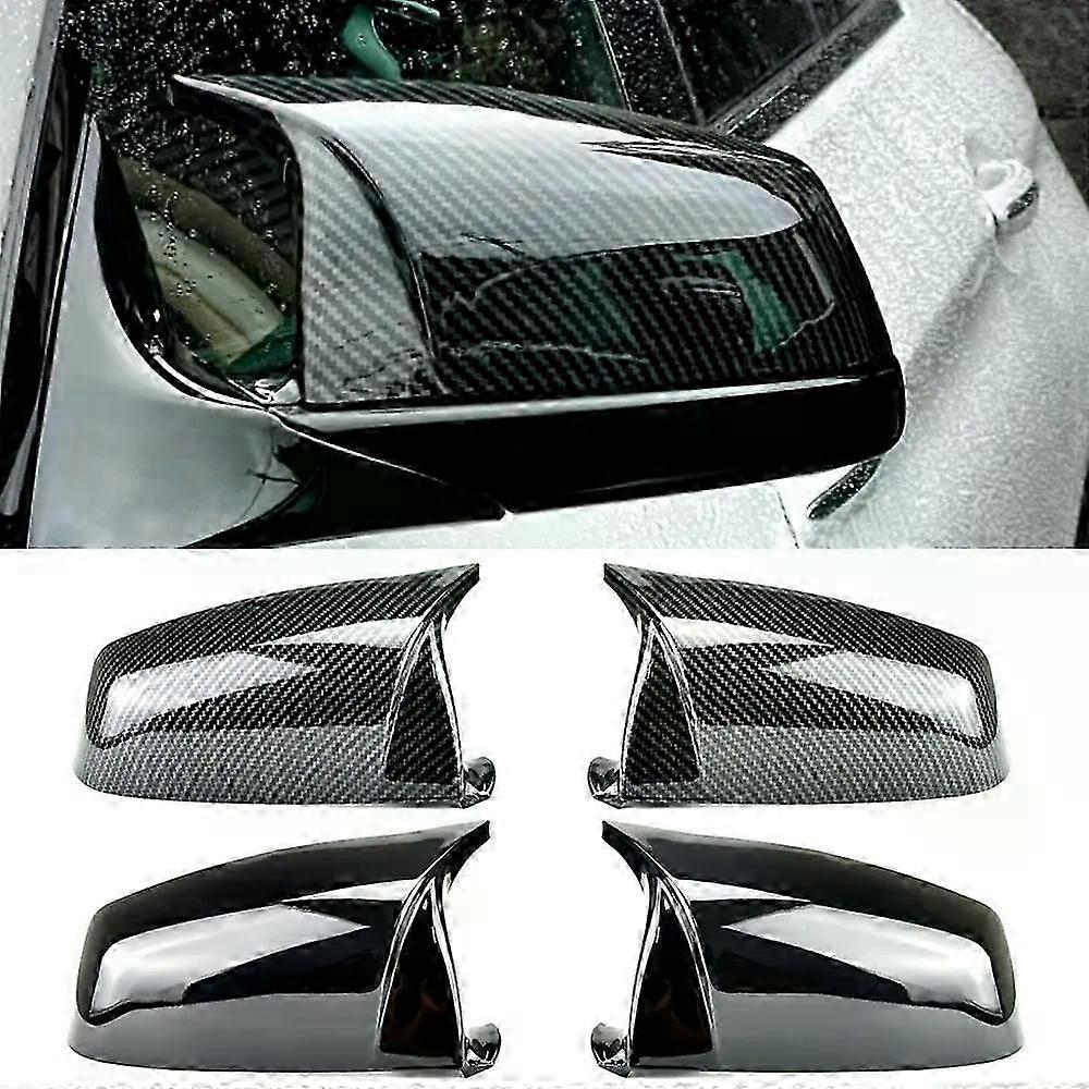 Side Wing Rearview Mirror Cover Cap Fit For BMW 5 6 7 Series F01 F02 F03 F04 F06 F07 F10 F11 F12 F13 Carbon Black high quality types