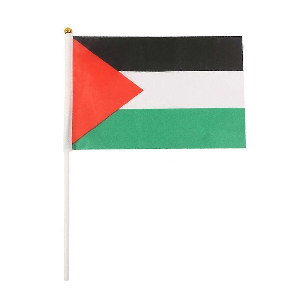 14*21cm Palestine Flag Hand Waving Flag Small Flag Free Gaza Support Palestinian