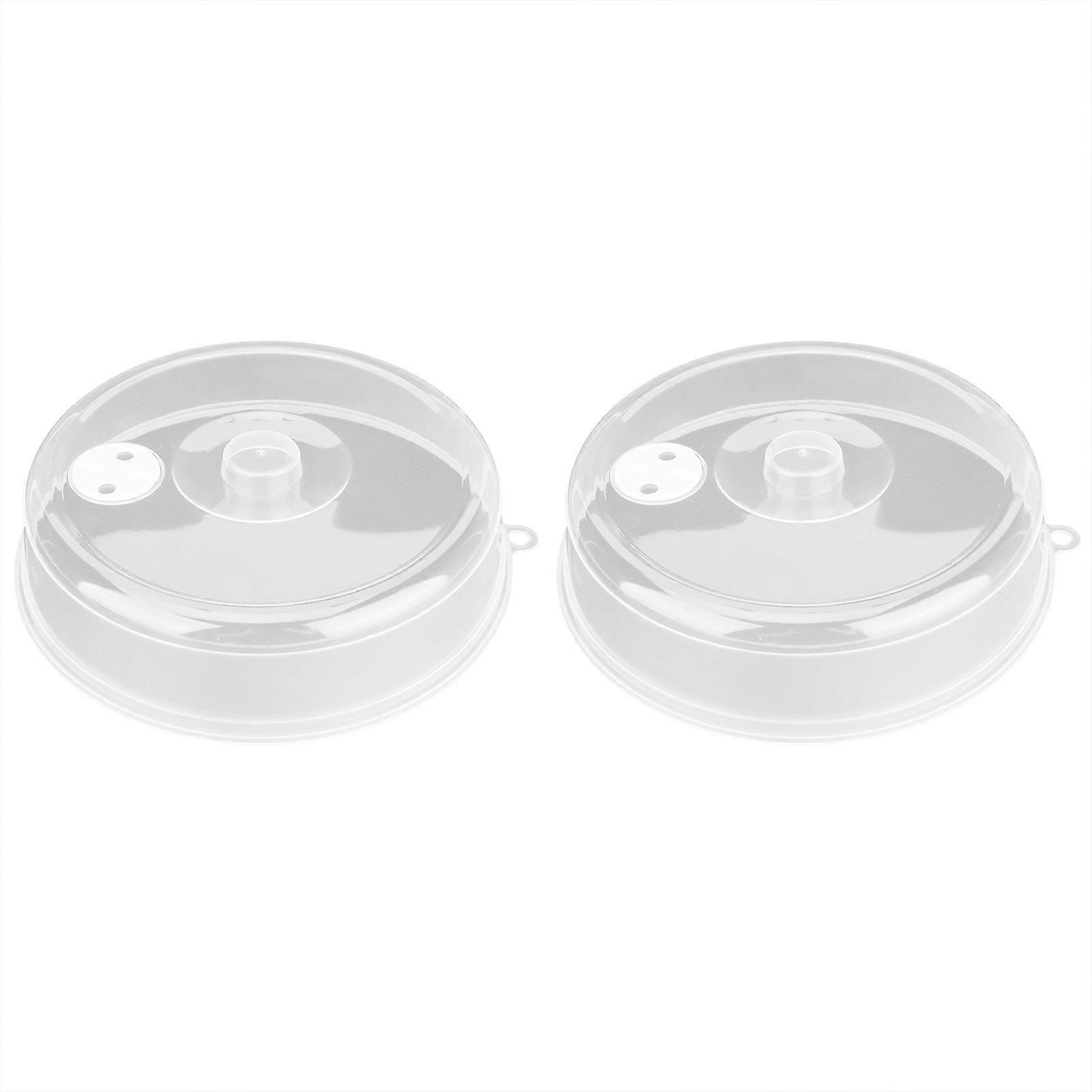2pcs Reusable PP Microwave Covers 5.7oz Food Guard Lids Safe