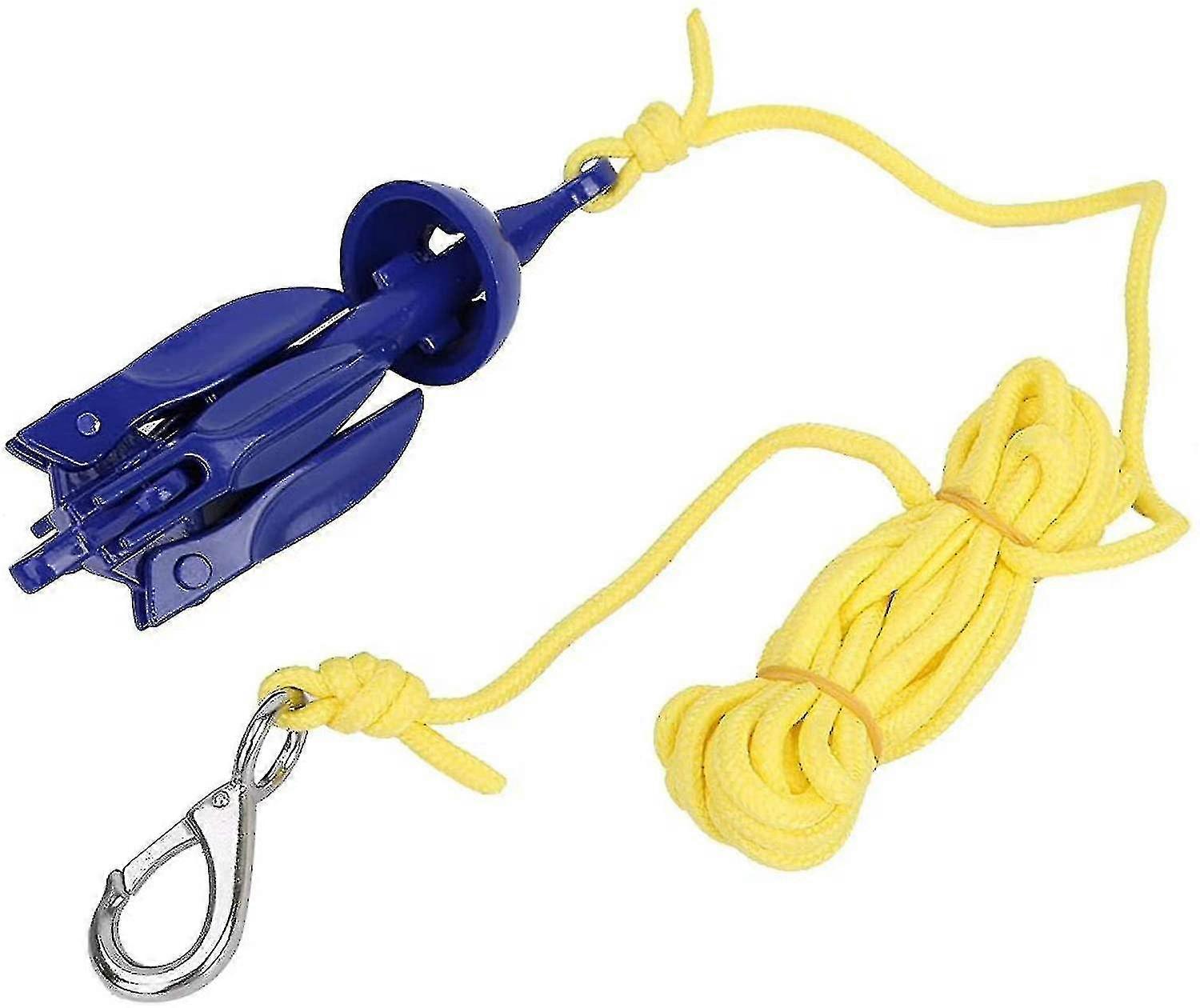Folding Boat Anchor for Kayaks with Rope Durable Aluminum Design