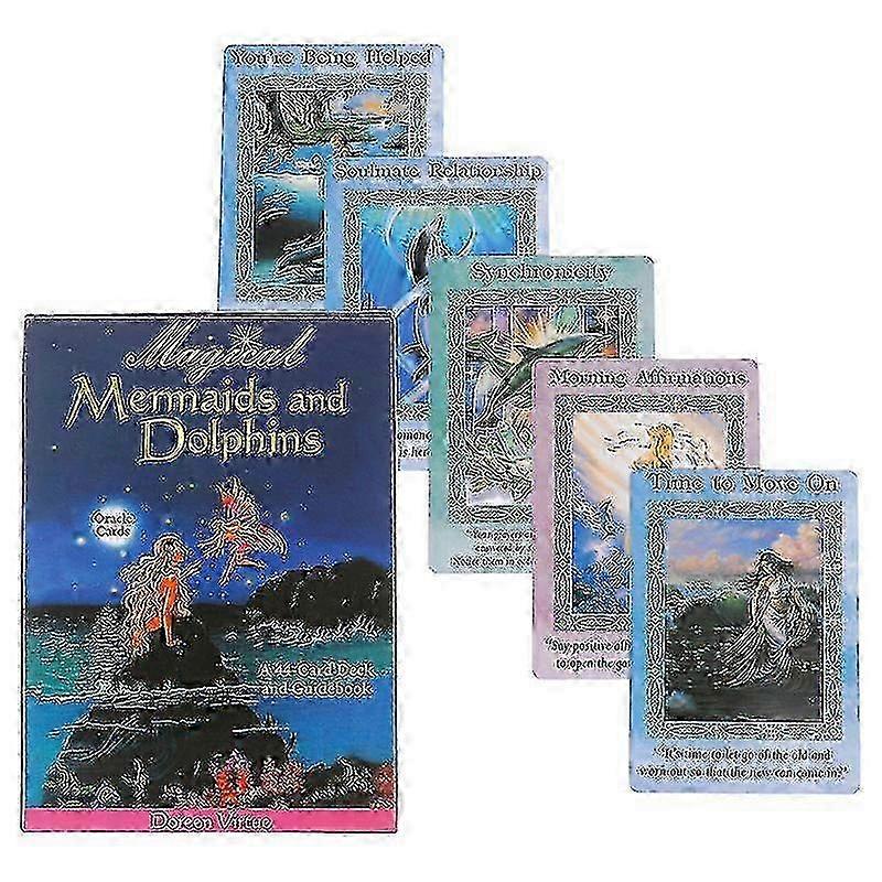 Magical Mermaids And Dolaphins Oracle Cards Tarot Prophecy Divination Board Game