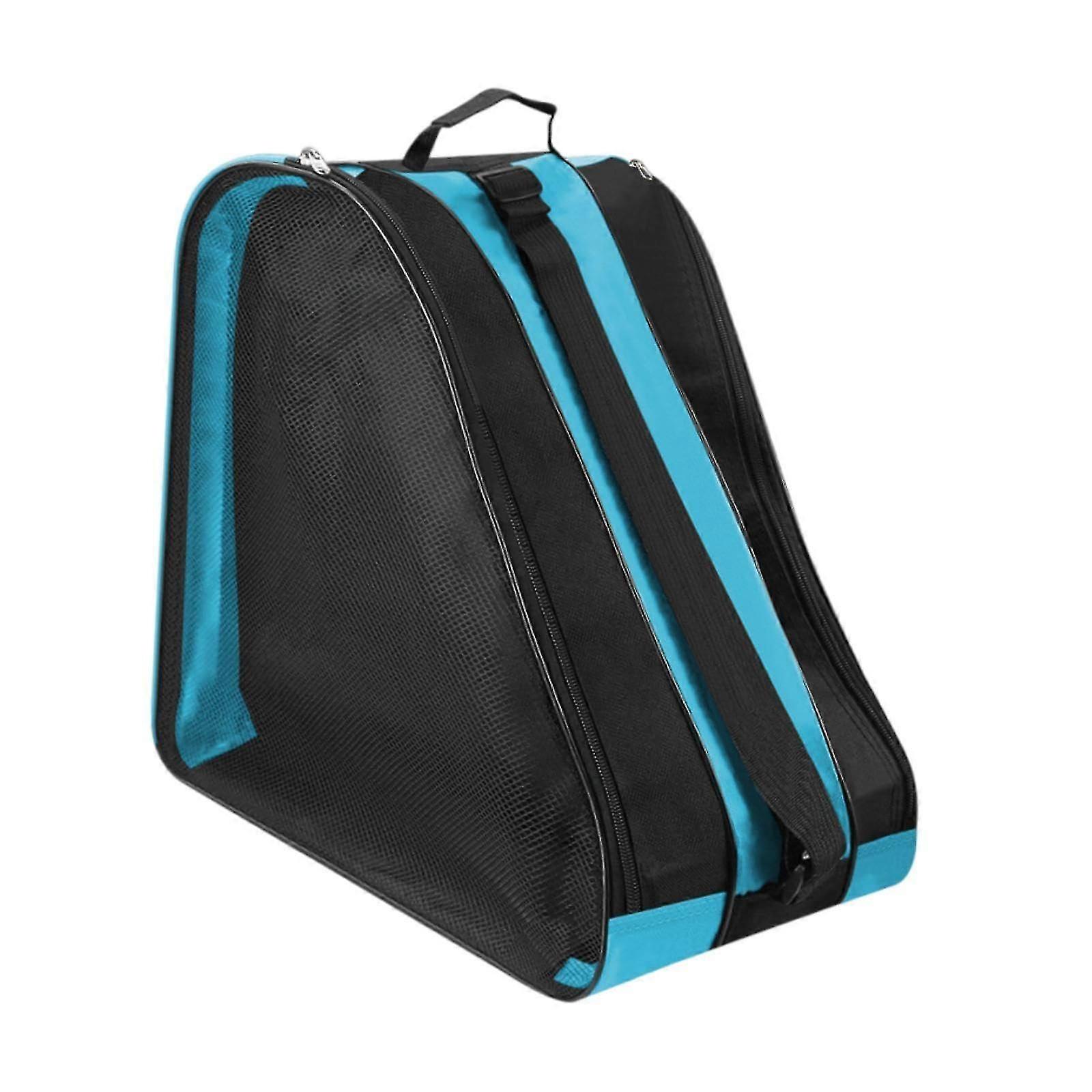 Roller Skate Bag ice skate bag with handle premixed organizer skating shoes with adjustable strap for outdoor light blue