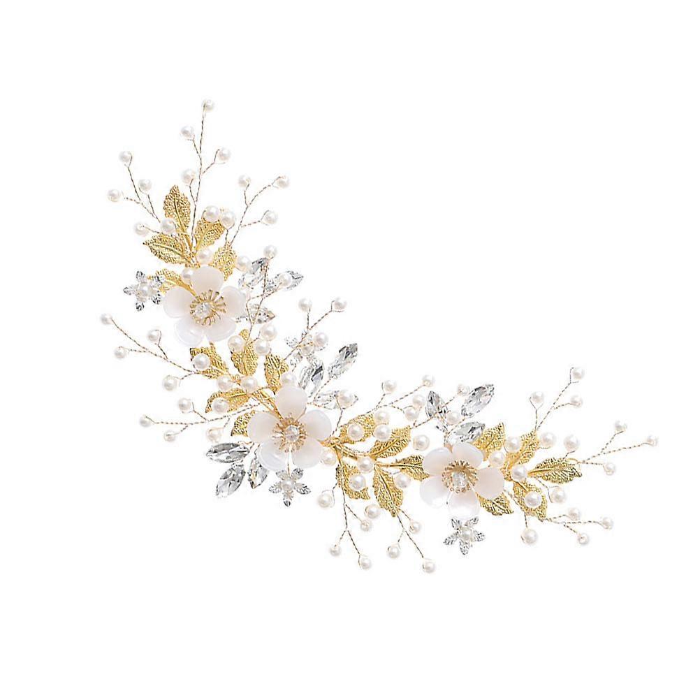 Water Jet Cleaning Rhinestone Pearl Hair Comb for Bridal Accessories