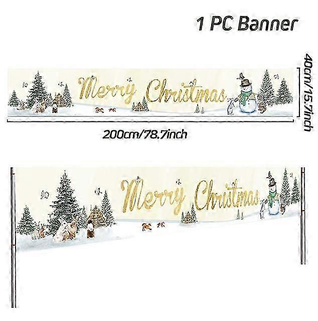 Christmas Outdoor Banner Merry Christmas Decorations For Home 2025 Outdoor Decor Xmas Navidad Noel Natal Happy New Year 2025