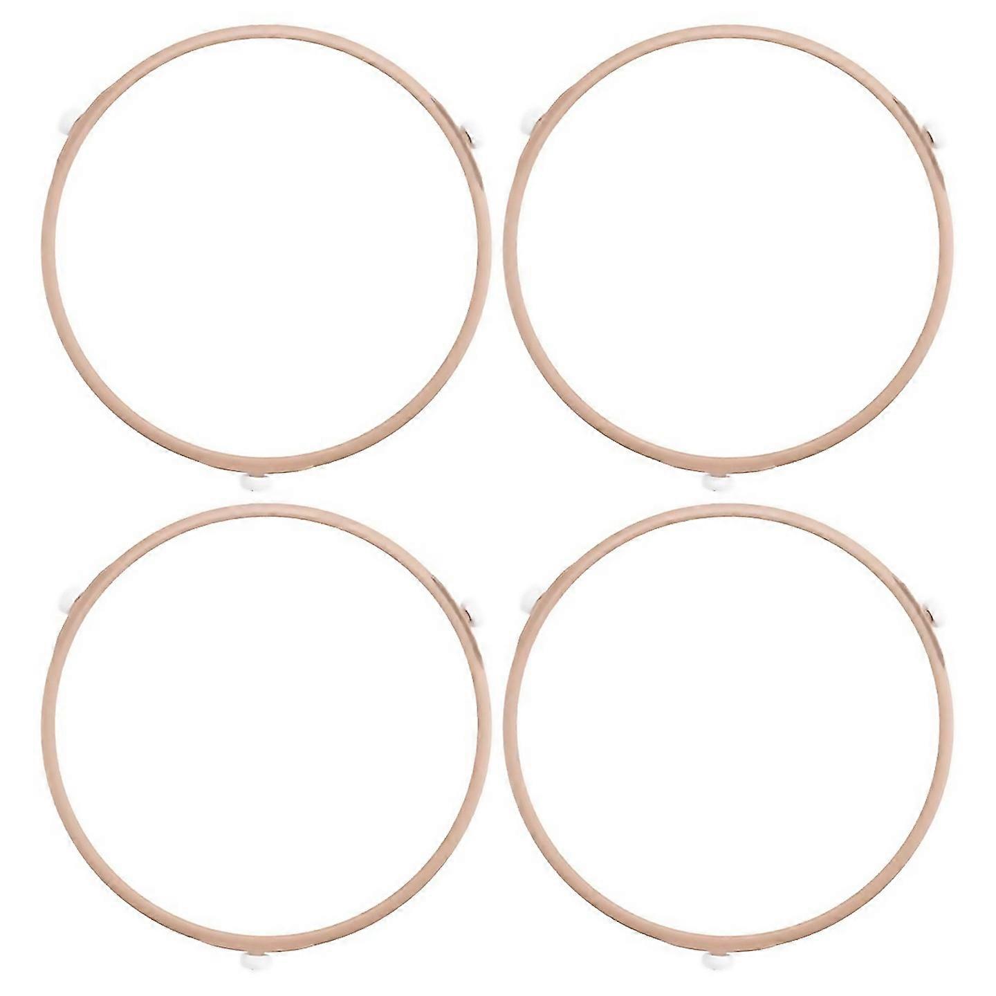For 4pack Microwave Roller Ring Microwave Oven Turntable Ring Plate Tray Support Ring For Glass