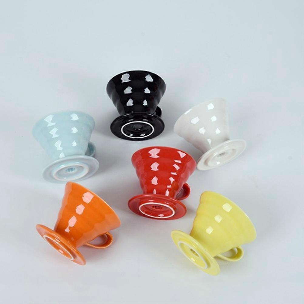 Ceramic Coffee Strainer Cup for Coffee with Handmade Cone Design 1Pcs Blue