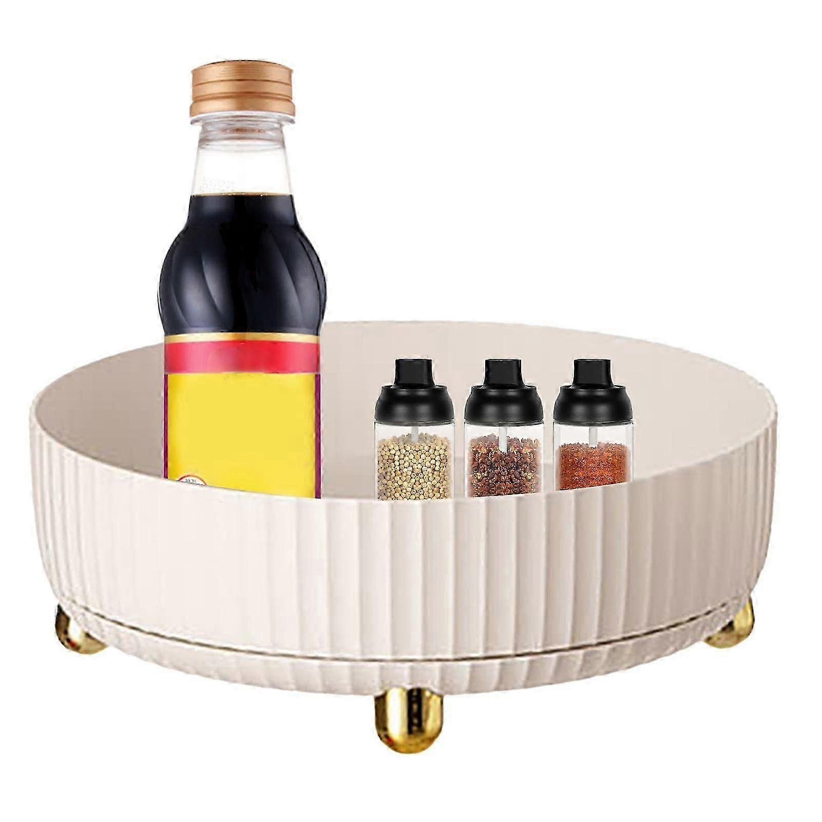 Rotating Spice Rack, 360 Rotating Storage Tray Turntable, Multi-Functional Revolving Spice Rack