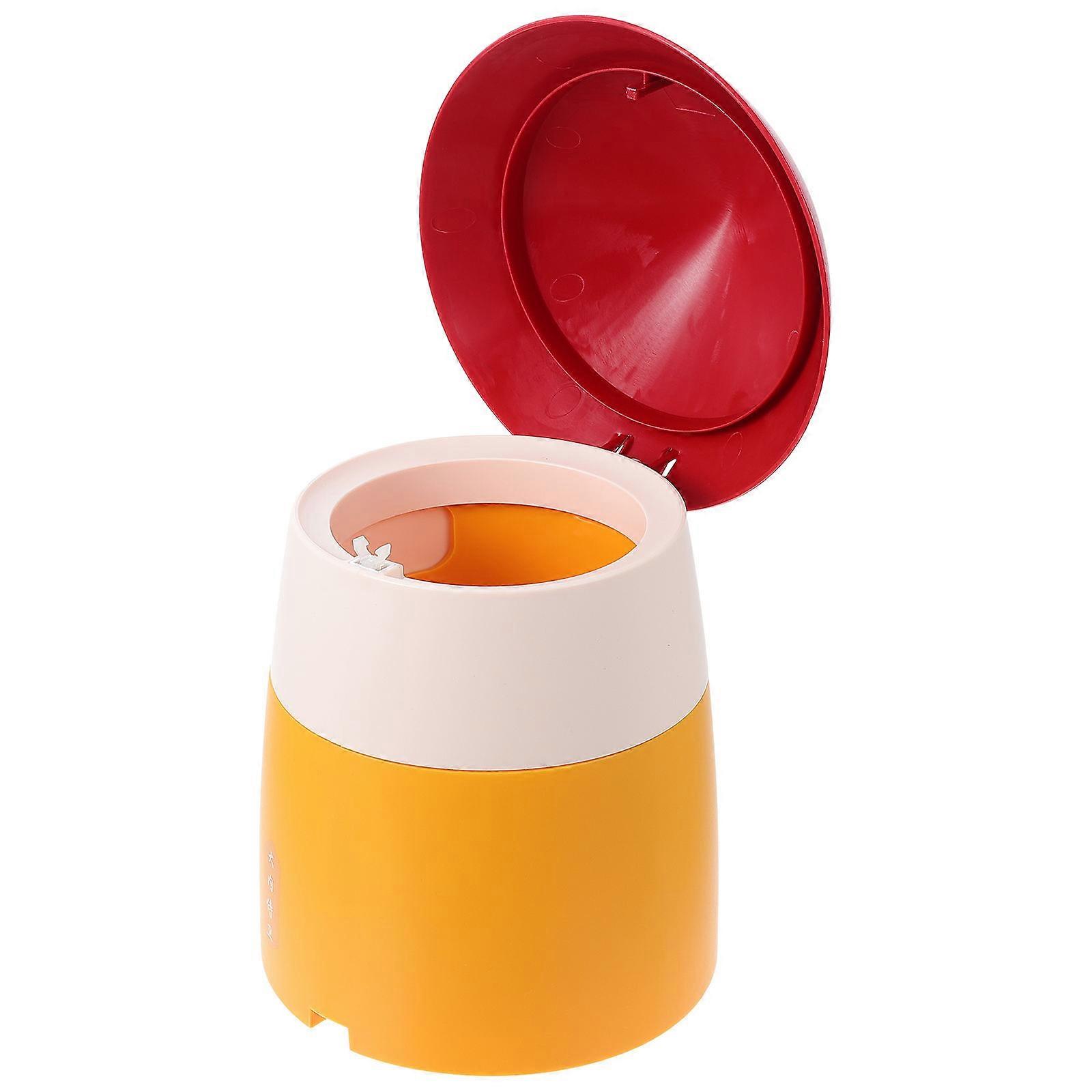 Chinese Style Desktop Trash Can for Household Use 1Pcs Push Type