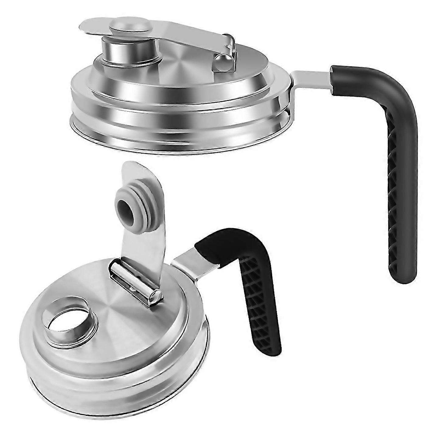 Pour pots Mason Couvercles à large ouverture avec poignées