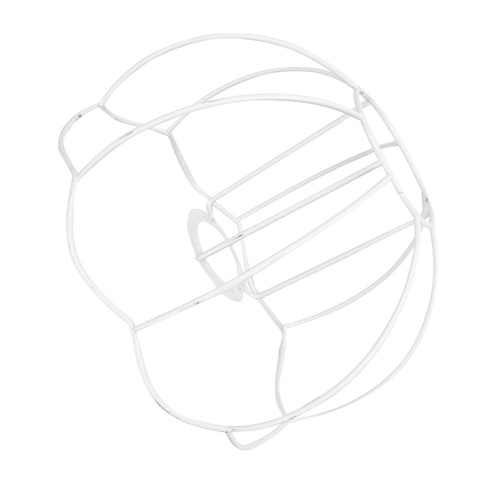 Lamp Shade Holder Metal Ring Support for Lights 3Pcs White Iron Wire