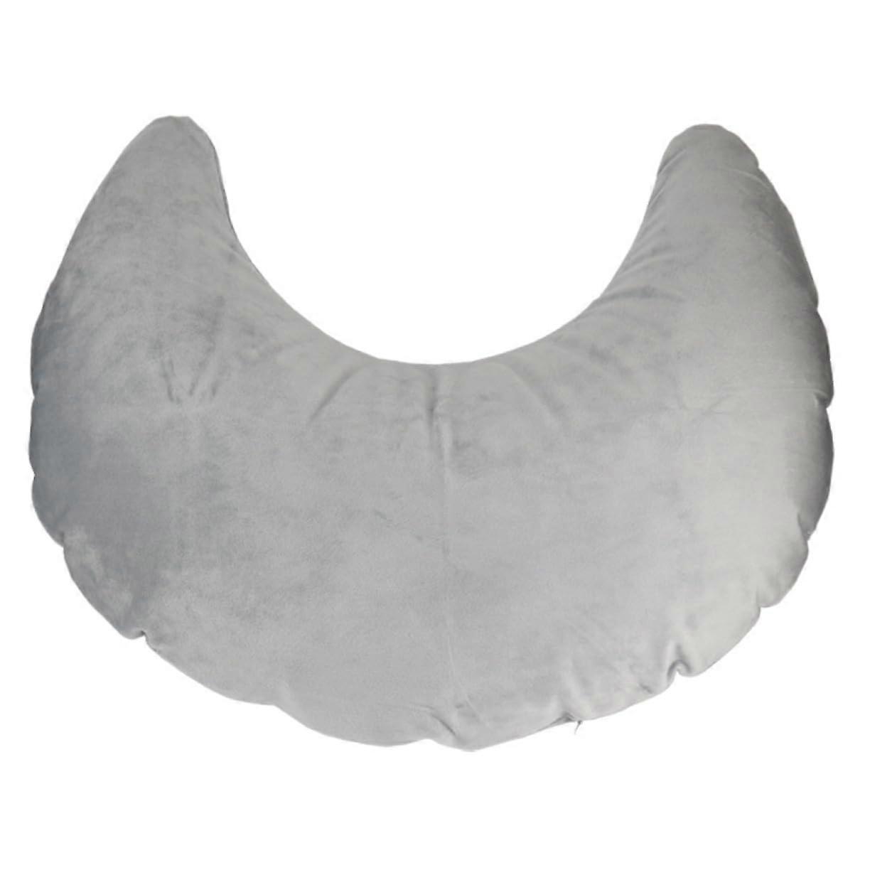MultiFunction U Shaped Inflatable Pillow 62x52 cm Grey For Car, Office, Home, Sofa Bed Cushion