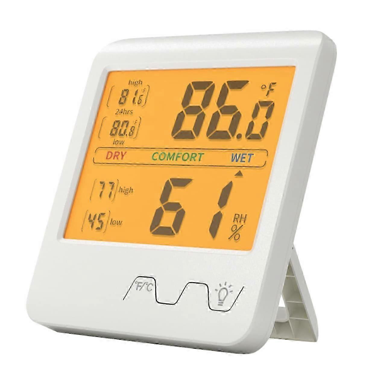 Mini Outdoor Thermometer & Hygrometer - Indoor Humidity Meter for Home Temperature & Humidity Monitoring