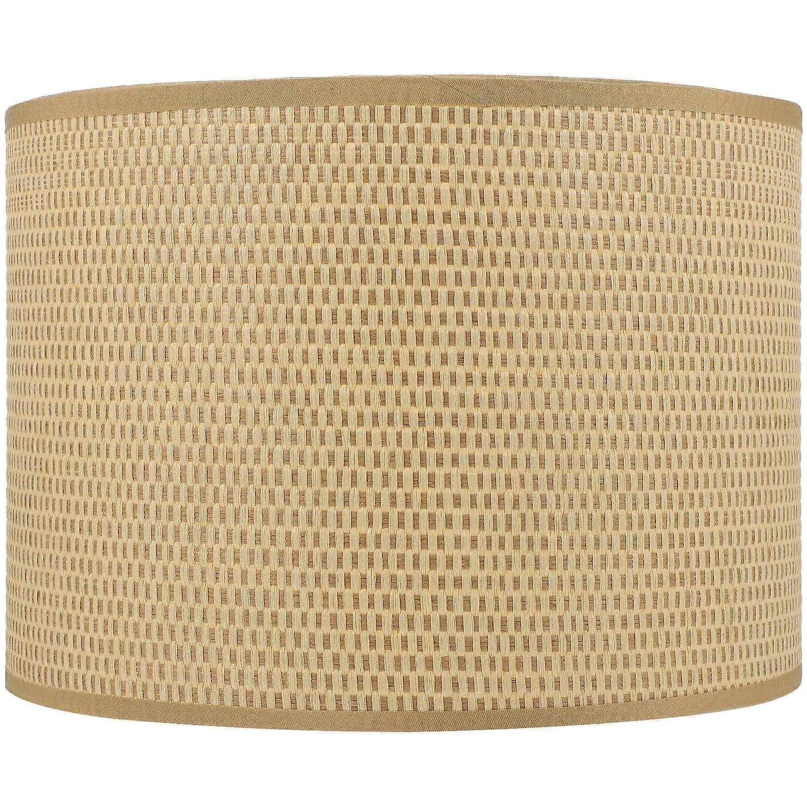 2Pcs Fabric Lamp Shade Cylinder for Table Lamp Khaki Decorative Cover