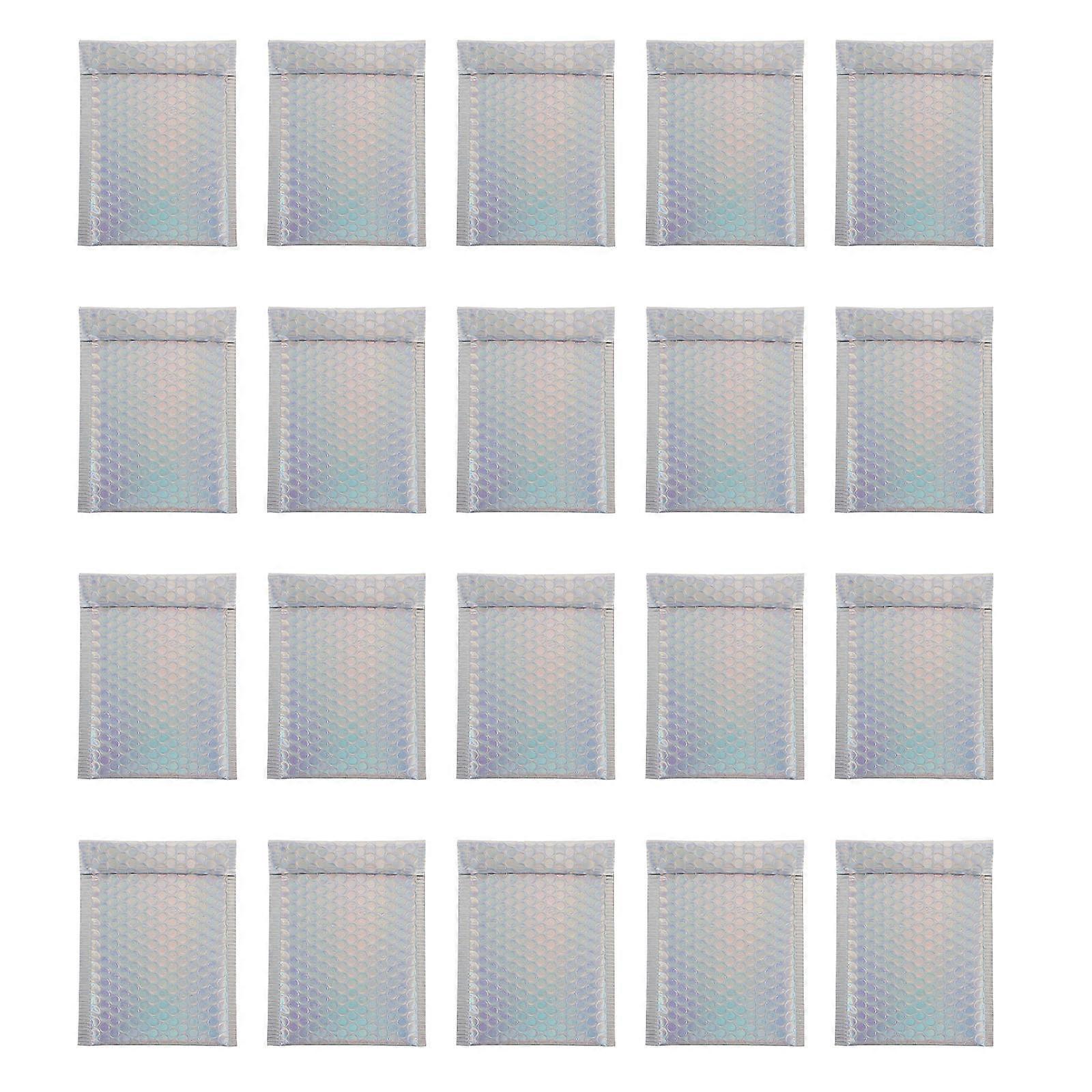 Silver Waterproof Packing Pouches for Storage Use 60Pcs Padded Bubble Mailers