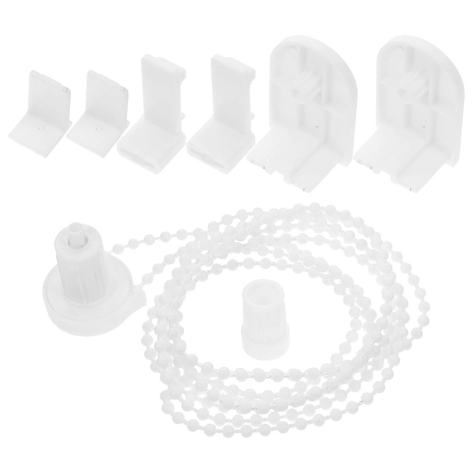 Roller Shade Replacement Parts Roller Blind Fittings with Side Pulley Chain Repair Kit 4Sets