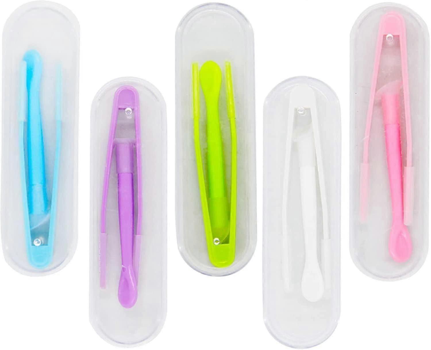 5-piece Portable Contact Lens Bar Kit Set (inserter/remover + Tweezers With Soft Tip)