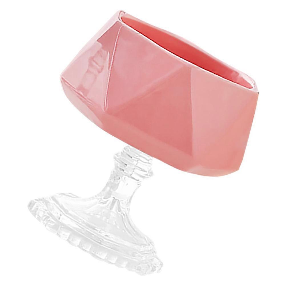 3Pcs Ceramic Serving Plate for Fruit Storage Pink Small Decorative Tray