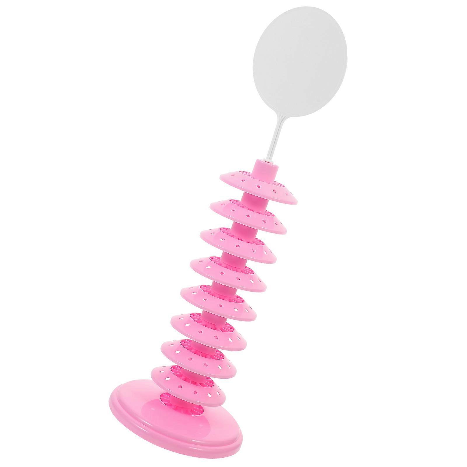 2Pcs Simple Generous Design Cake Pop Lollipop Holder Suitable For Bridal Shower Anniversary Prom Easy To Use Multi-Tier Pink Rack