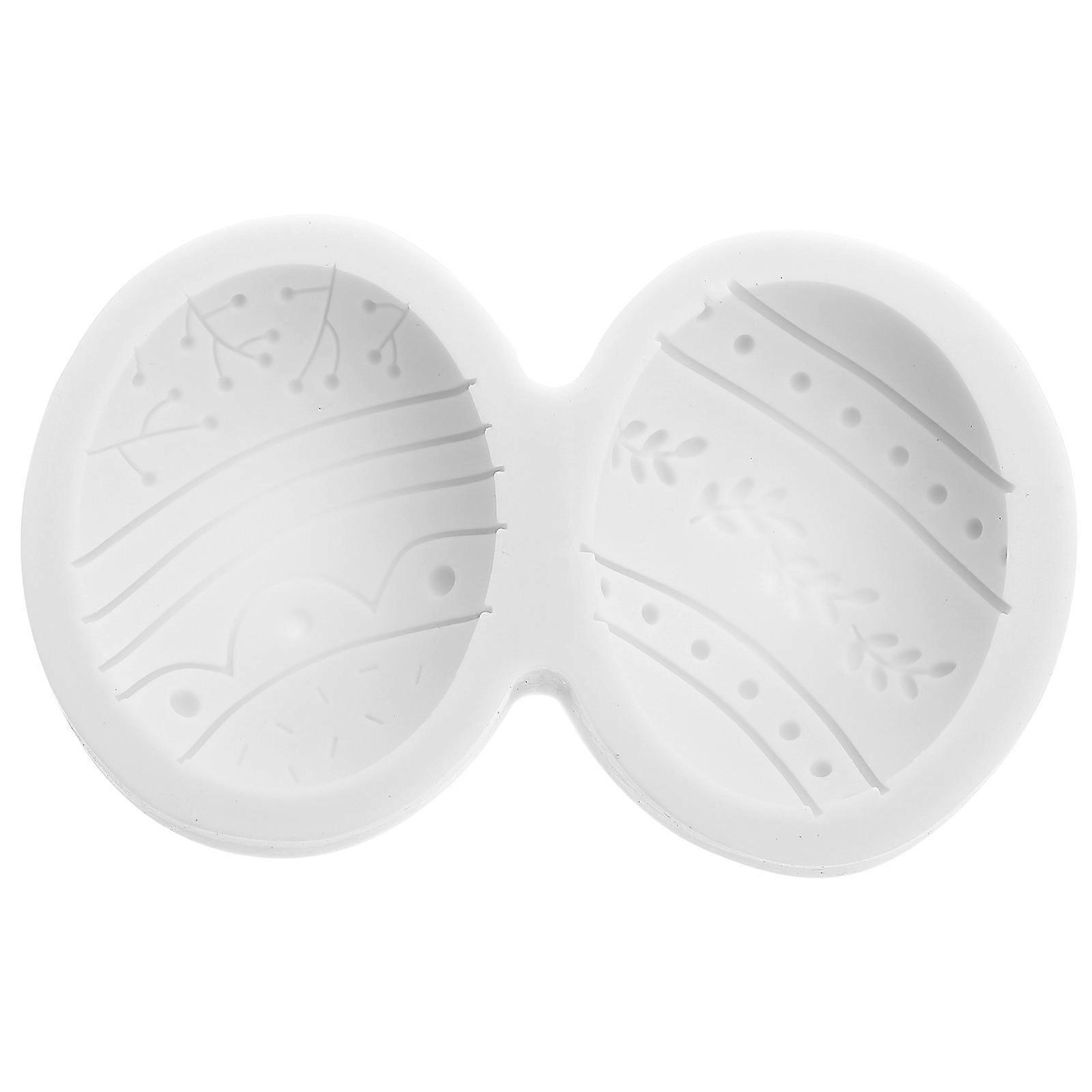 DIY Baking Molds 2Pcs Easter Cake Molds Silicone Fondant Mold For Easter Celebration And Cake Making 9X5.5X1.8cm Convenient Decor