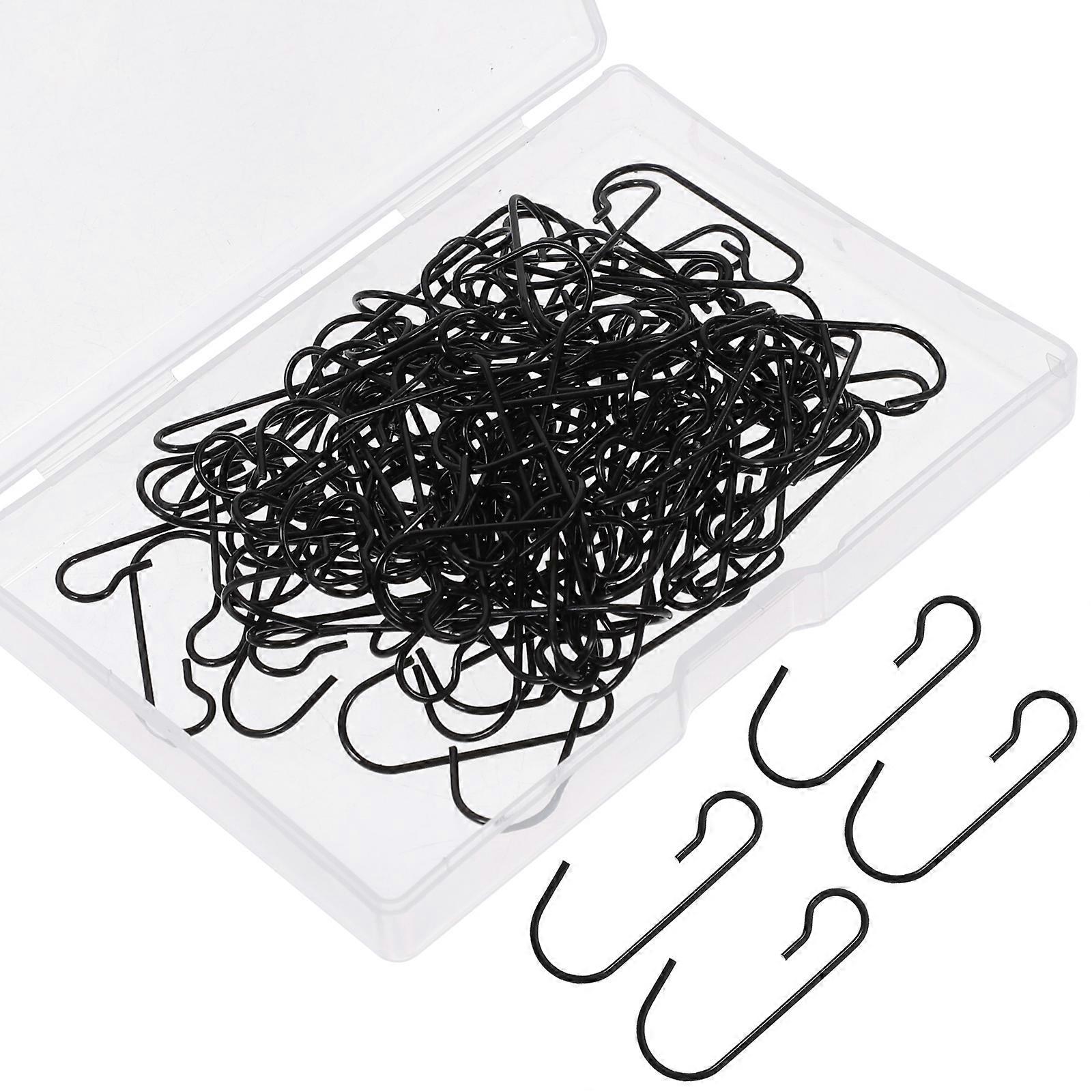 Black Multipurpose Xmas Stocking Hooks for Hanging 240Pcs Set
