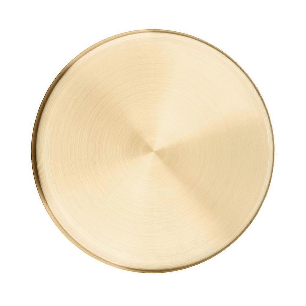 Straight-Sided Golden Serving Tray Storage For Dressing Table And Makeup Room 30 X 30 X 2.8 Cm 1Pack