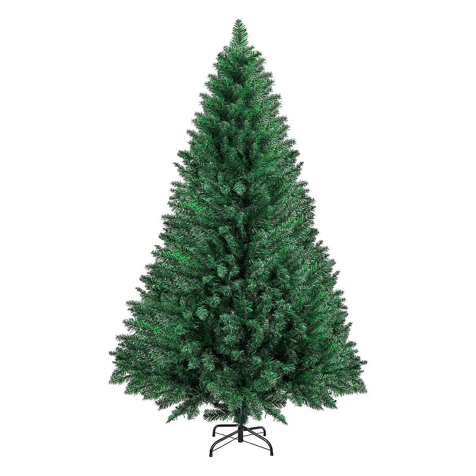 Happydeer 7FT Artificial Christmas Tree with 800 Tips, Fake Fir Xmas Tree with Foldable Base for Party Decor
