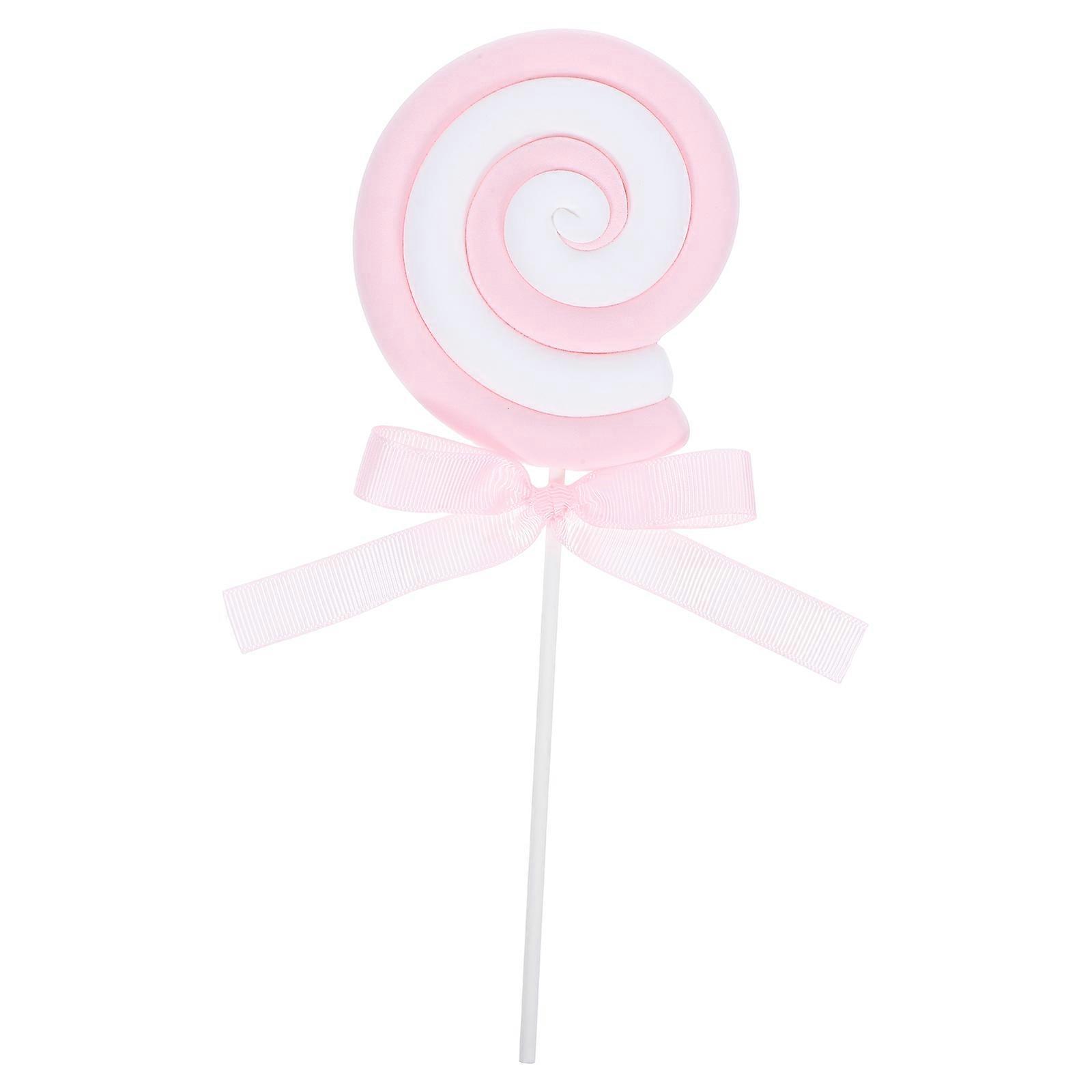 Decorative Fake Lollipop Model For Mall Window Displays Wedding Decorations Stick Shape Superlight Clay 1Pack
