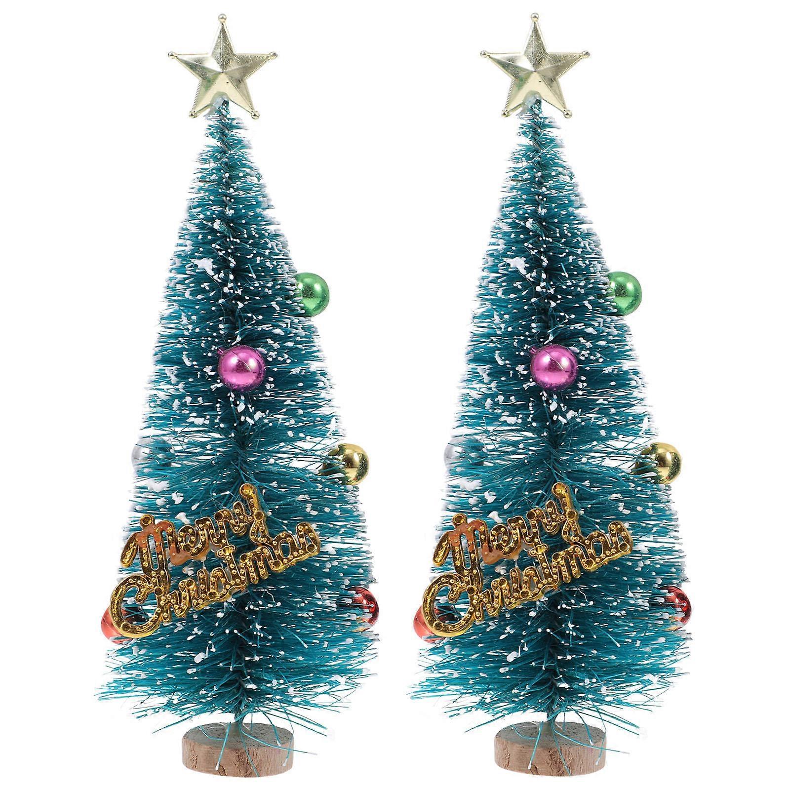 Decorative Tree Ornaments Xmas Tree Artificial for Decoration 16Pcs
