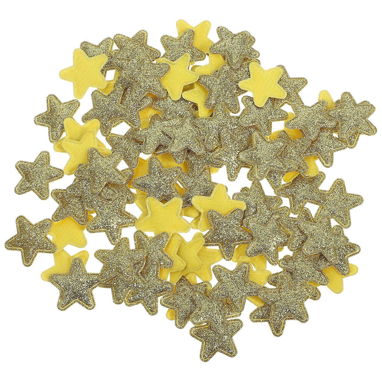 Golden Star Cloth Applique for Decorating Use 300Pcs DIY Patch Stickers