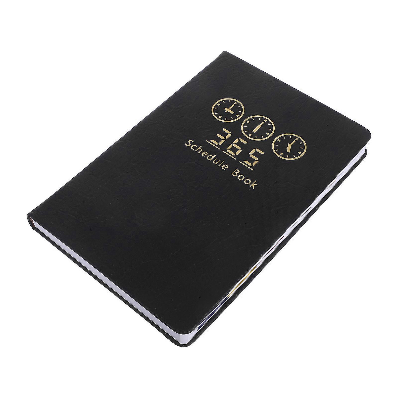Weekly Planner Notebook for Note Taking 4Pcs Black Set