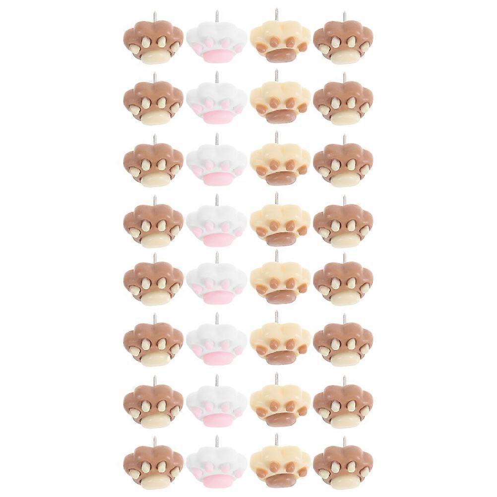 2 Boxes Dog Paw Push Pins for Bulletin Boards Assorted Color Decorative Thumbtacks