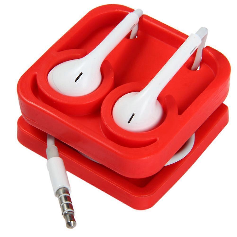 Cable Holder Earphone Cord Wrap for Earphone Use 3Pcs Red