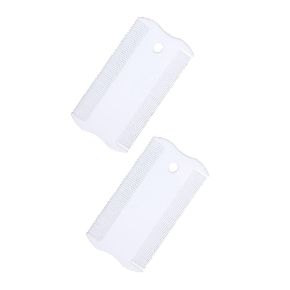 Pet Grooming Tool for Flea Removal 8Sets White Portable Dog Combs