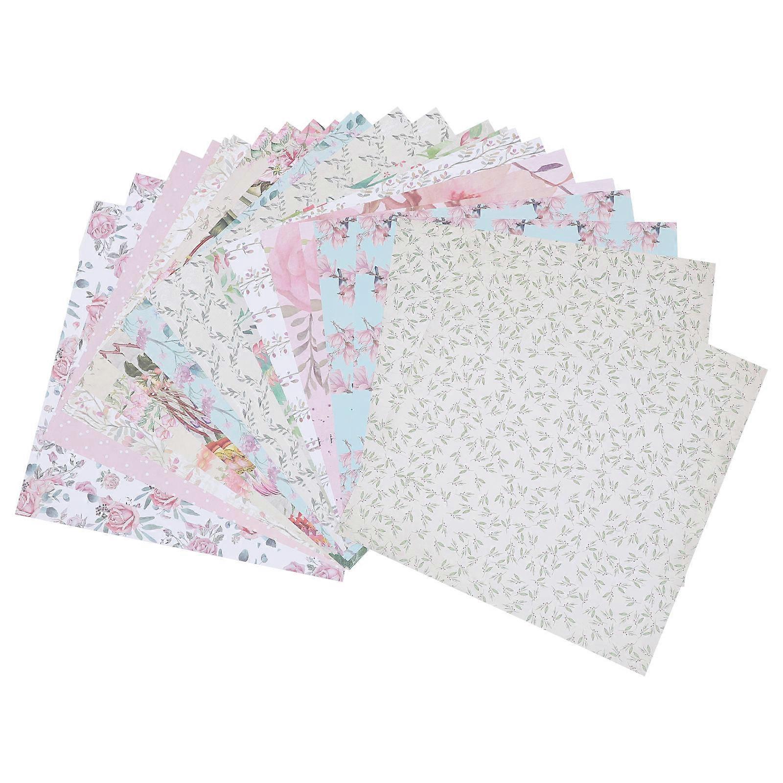 Pattern Paper Decorative Paper for DIY Craft with 48 Sheets Assorted Color