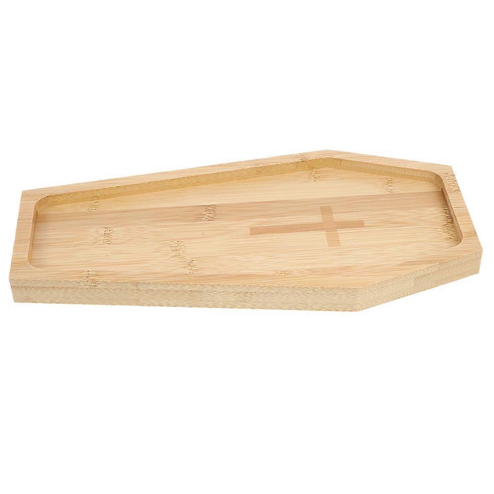 Coffin Shaped Serving Plate For Halloween Decor Cheese Board Multi-Functional 1Pcs
