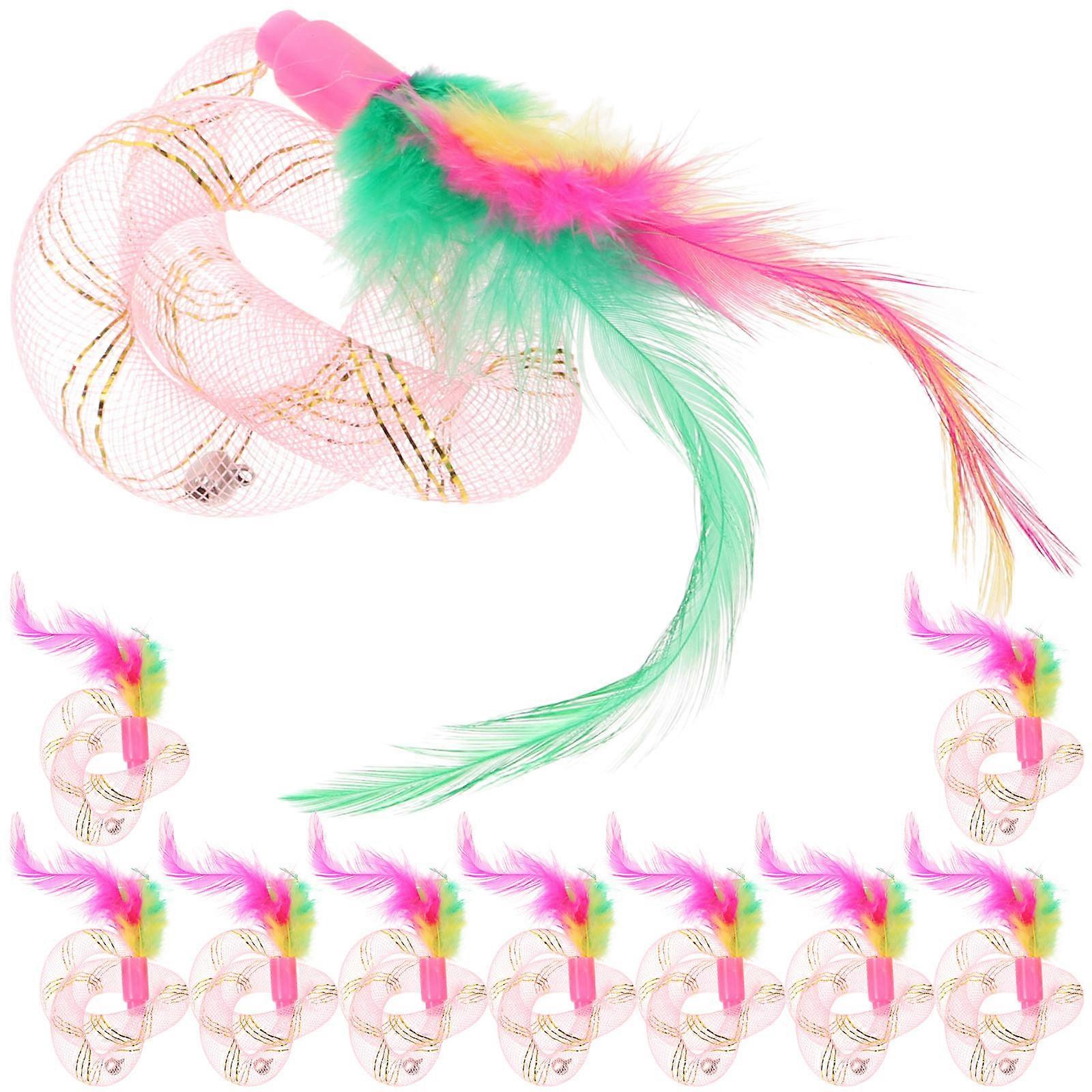 Cat Spring Toy Plastic Cat Playing Toy for Pets 20Pcs