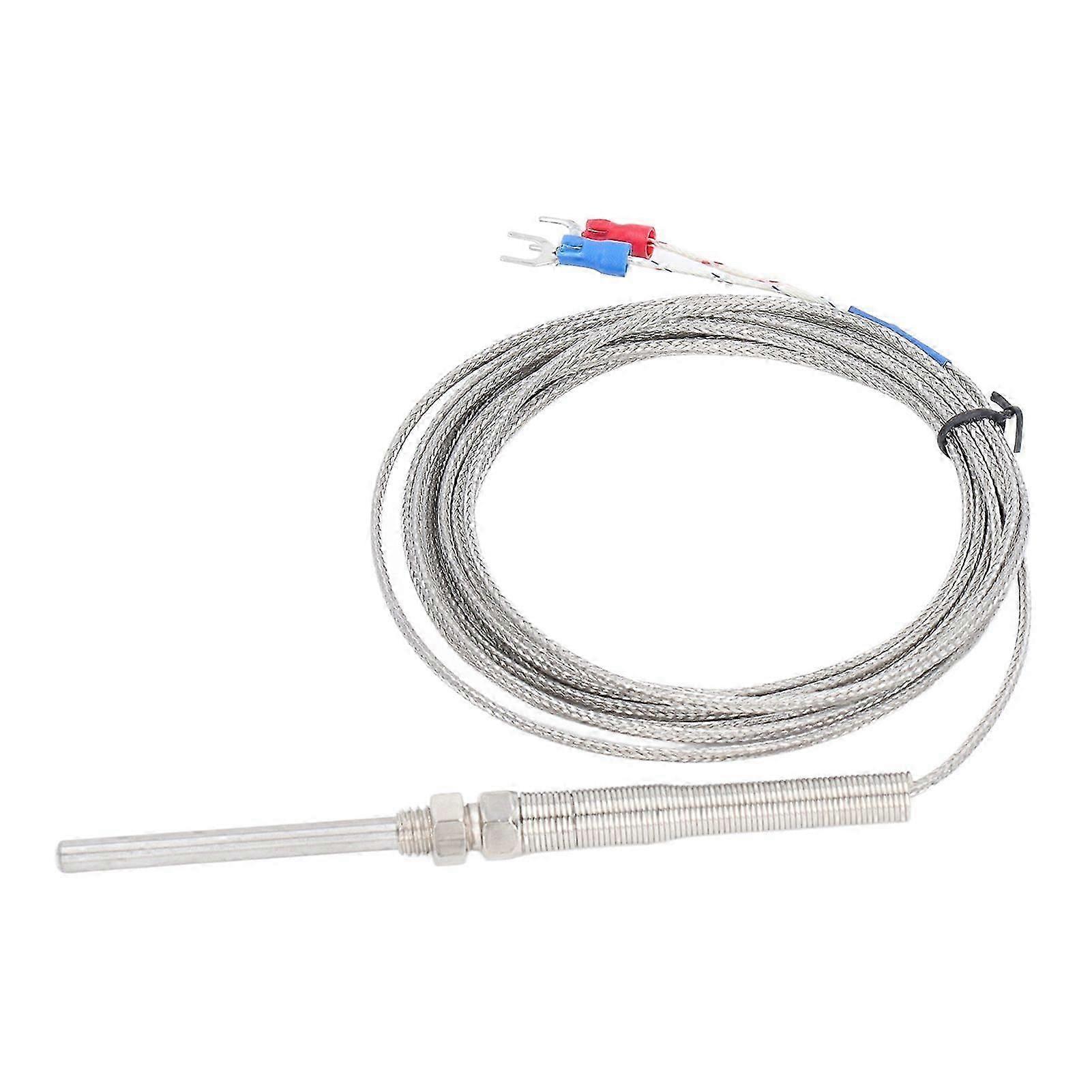 High quality   50mm probe type K-type thermocouple shielded temperature