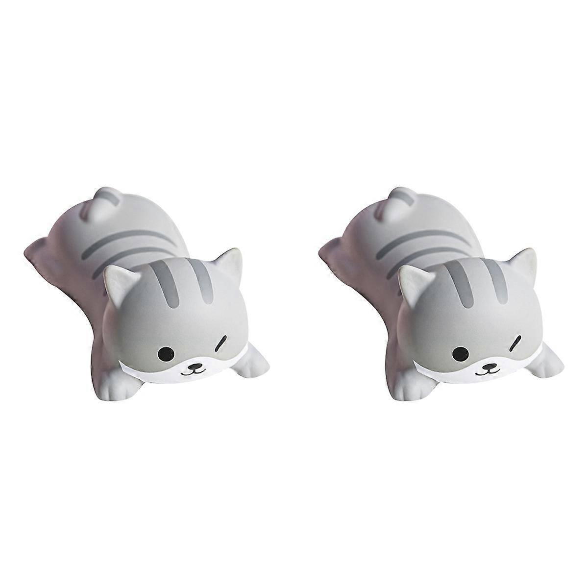 Cute Wrist Rest Support for Mouse Computer Laptop, Grey-Cat