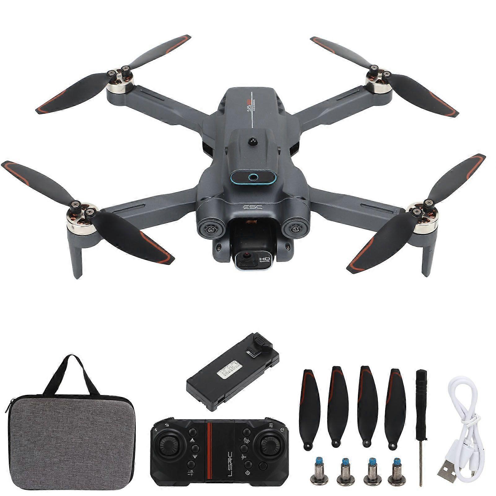 LS S1S Mini Drone Obstacle Avoidance Brushless Motor Remote Control Quadcopter Drone with Camera for Adults Kids 4K Three Battery