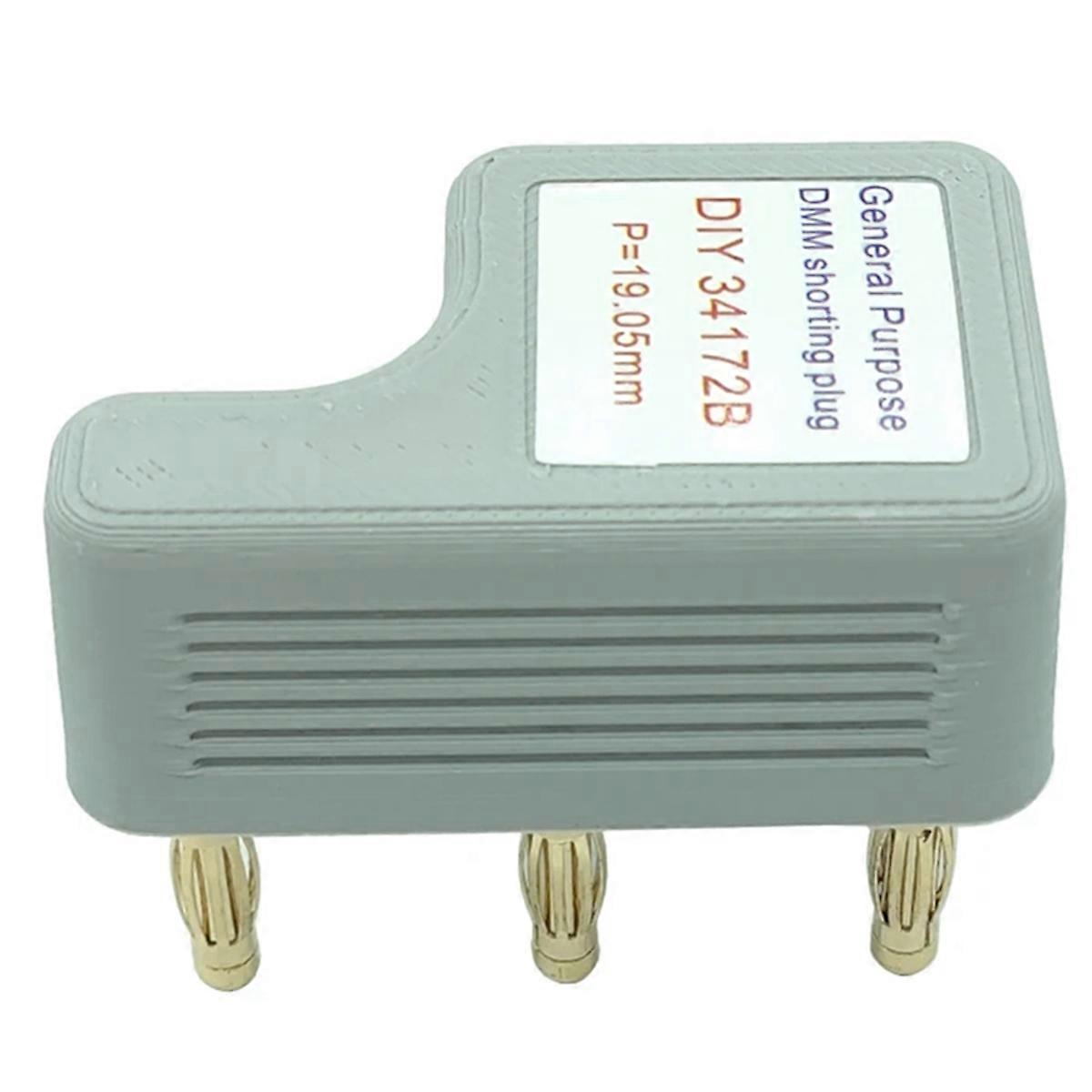  DIY 34172B Short Insert 4-Wire Short Plug Standard Resistor Calibration Multimeter Calibrator To