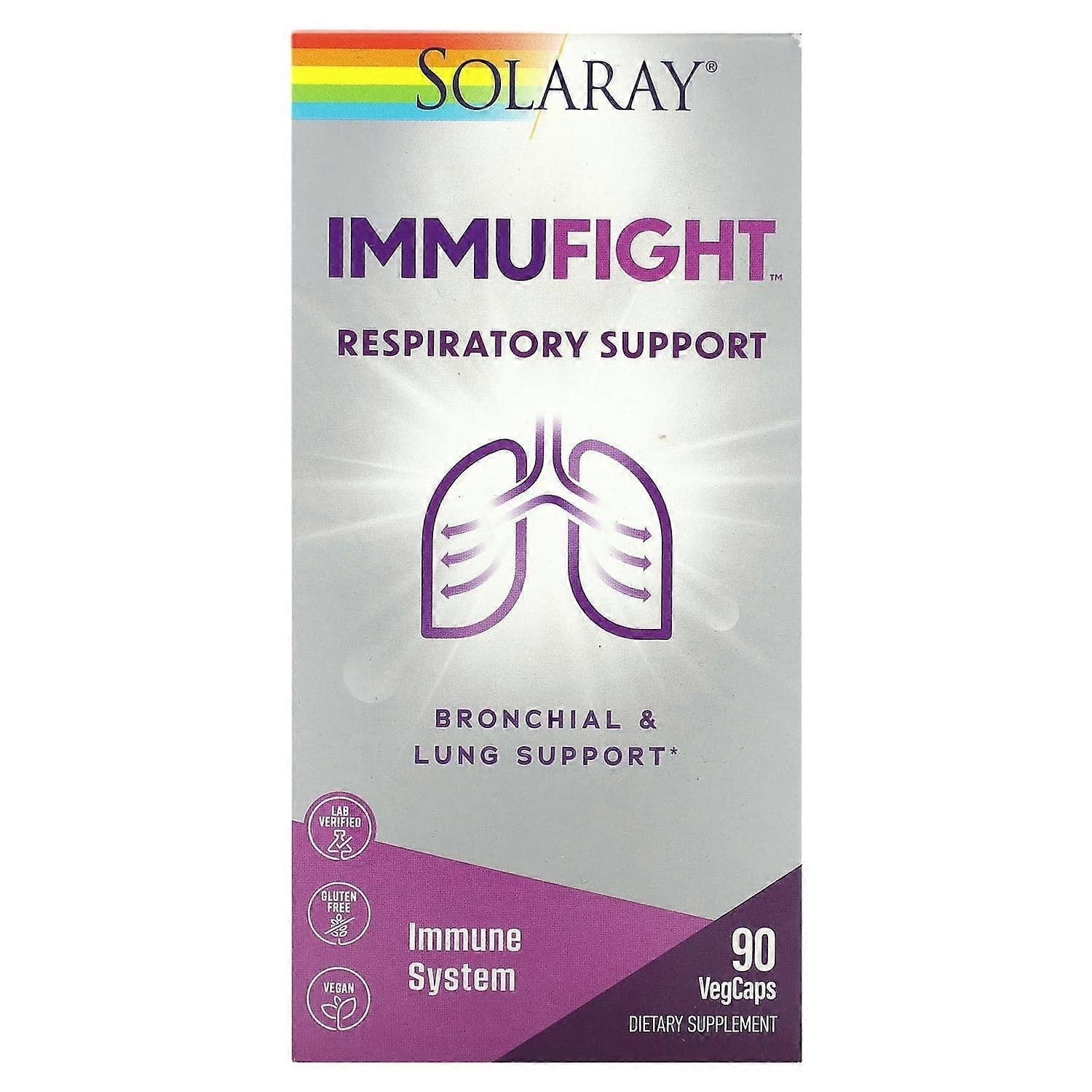 Solaray, ImmuFight, Respiratory Support, 90 VegCaps