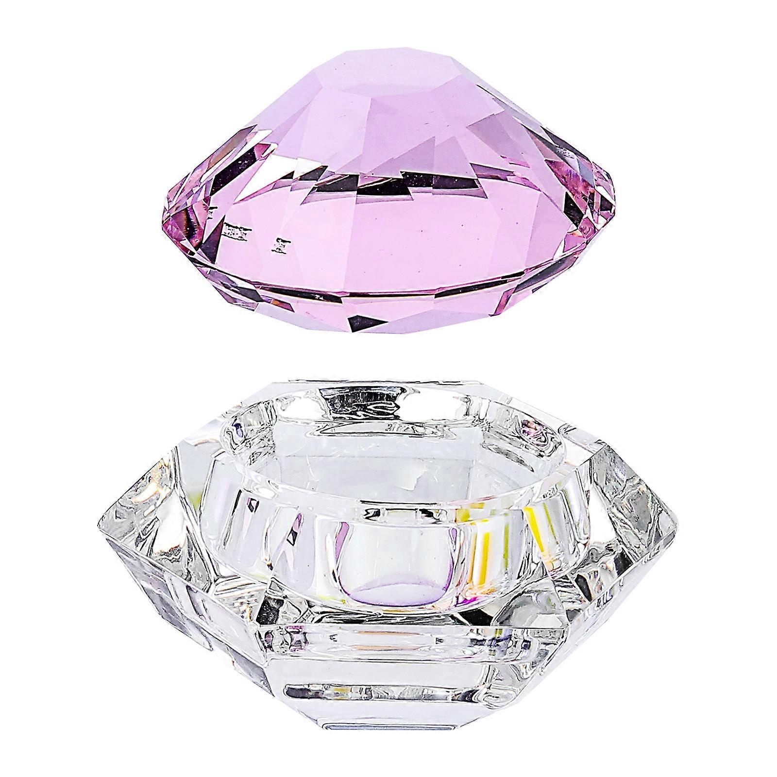 Crystal Nail Cup Mini Acrylic Liquid Container for Nail Art