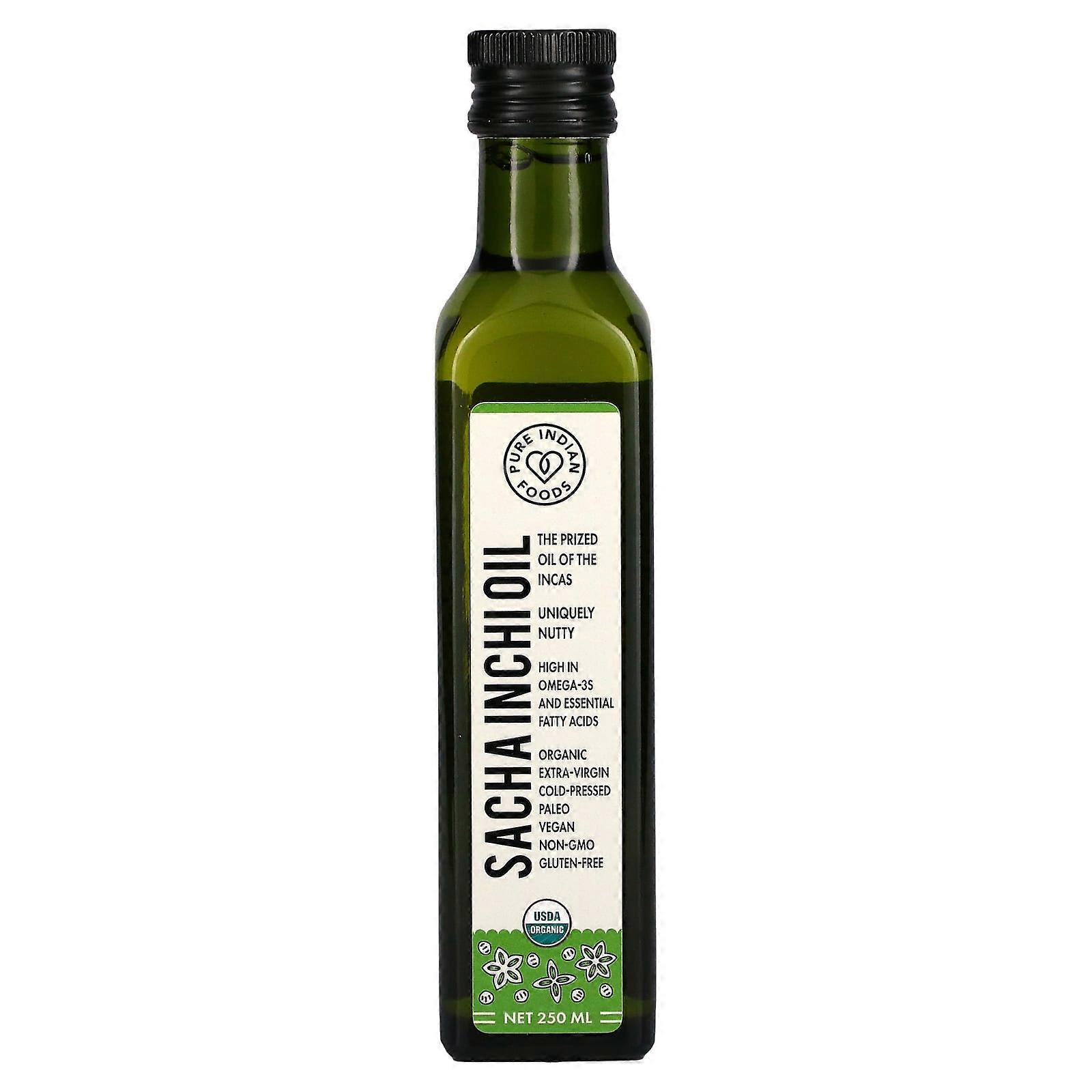 Organic Cold Pressed Extra-Virgin Sacha Inchi Oil, 250 ml