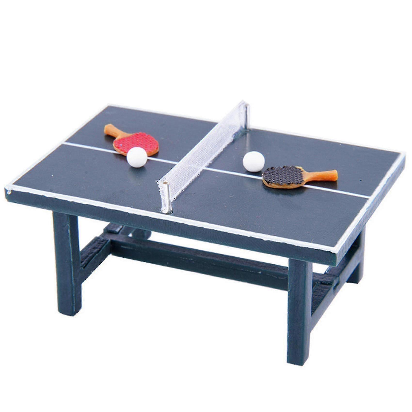 25-26 Decorative Mini Ping Pong Table With Ball Compatible With 1/10 Track - ya