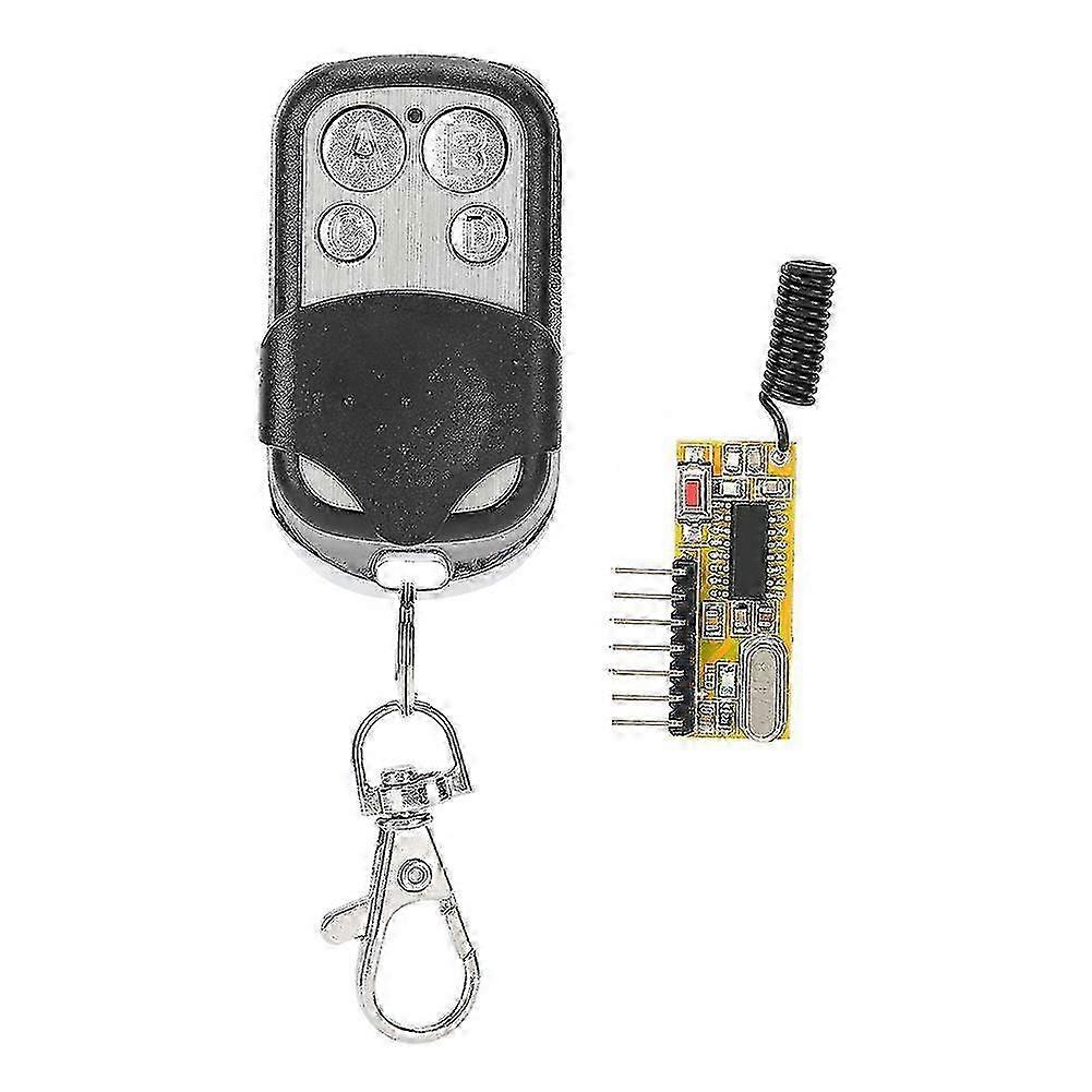25-26 JW-4LMK+ Metal 4 Keys Push Cover Learning Type with Decoding 6 Pin Curved Needle Superheterodyne Wireless Receiving Module