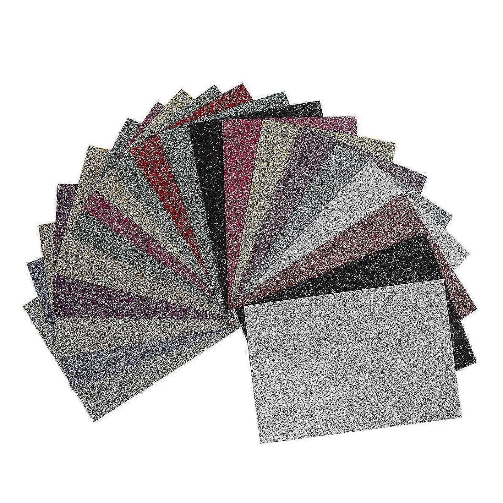 25-26 20 Sheets A4 Glitter Foam Sheets for Kids 2mm Cuttable Handcraft DIY Signal Sided Self Adhesive Foam Sheets for Scrapbooks